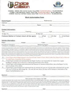 Caliber Collision Authorization Form Aulaiestpdm Blog