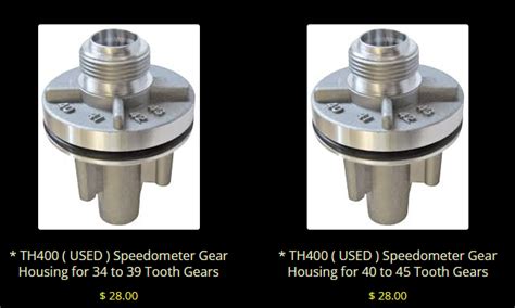 Calibrate TH400 Speedometer Drive Team Camaro Tech