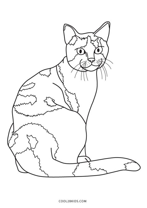 Calico Cat Coloring Pages