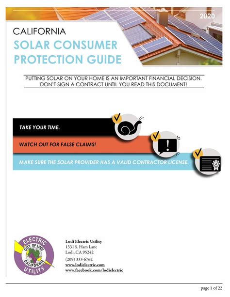 California’s Solar Consumer Protection Guide