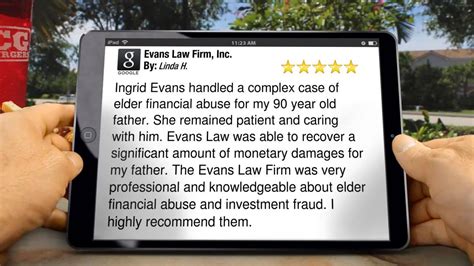 California Financial Elder Abuse Attorney Evans Law Firm