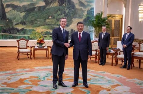 California Gov. Gavin Newsom meets with Chinese President Xi Jinping, other top diplomats during trip to Beijing
