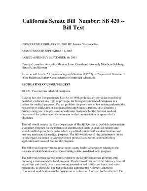 California Senate Bill Number: SB 420 -- Bill Text