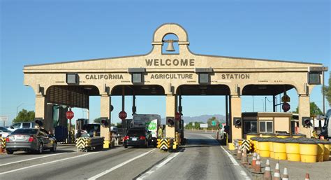 The station, operated by the California Department of Food and Agriculture, was located in Yermo, a few miles east of Barstow (100 miles west of the state line) from 1963 till September 2018, when it was moved much closer to the border with Nevada. ... Even though the two-year-old checkpoint has six lanes for autos and trucks …. 