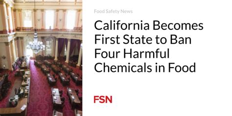 California becomes first US state to ban 4 potentially harmful chemicals in food