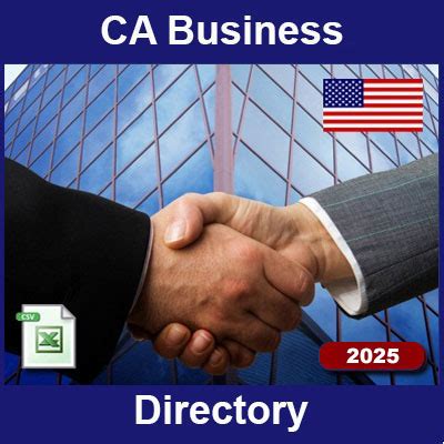 California business directory listing.  Free software for viewing, sorting, ...