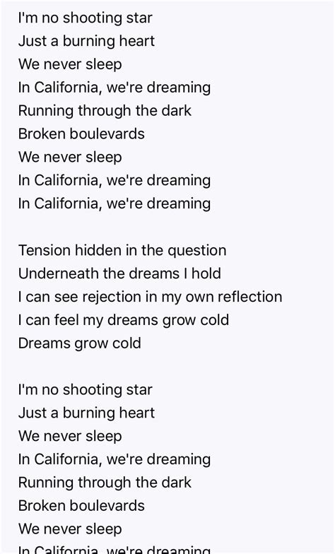 California dreaming lyrics. California Dreamin' (2007 Digital Remaster) Lyrics: All the leaves are brown and the sky is gray / I've been for a walk on a winter's day / I'd be safe and warm if I was in L.A / California ... 