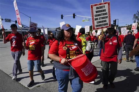 California faculty at largest US university system launch strike for better pay