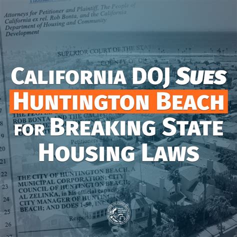 California files lawsuit accusing Huntington Beach of violating affordable housing laws