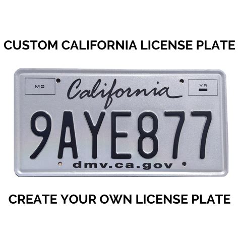 California license plate custom.  Failure to resolve the registration status in...