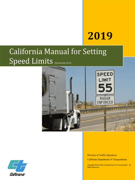 California manual for setting speed limits. - Rewaloryzacja krajobrazu miejskiego i zespołów zabudowy mieszkaniowej na obszarach miejskich.