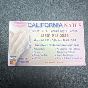 Nail salon 32405 - Bon Nails near me FL-77, Panama City, FL 32405 : If you're looking for a beautiful and unique nail art design, look no further than our nail salon. ... Bon Nails Add : 2503 B FL-77, Panama City, FL 32405 Phone : (850) 215-0220..