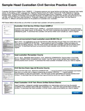 California school district custodian test guide. - Guida allo studio dell'esame del consulente agricolo certificato.