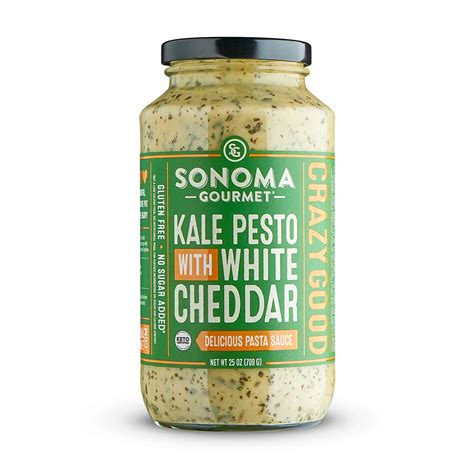 California-Made Kale Pesto White Cheddar Sauce Keto