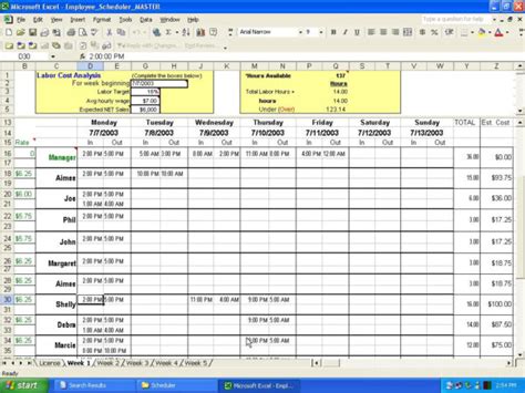 Call Center Scheduling Excel Spreadsheet throughout On Call Schedule