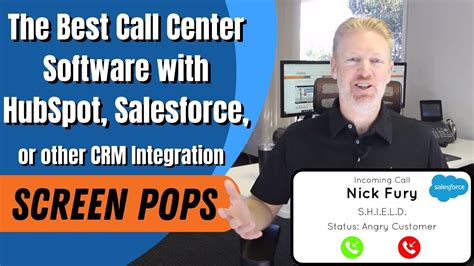 Call Center Software w Screen Pops for HubSpot or Salesforce