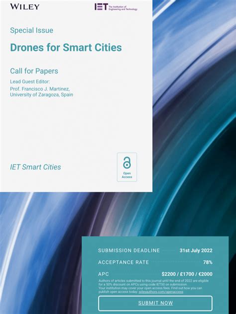 Call For Papers (Special Issue): Drones for Smart Cities