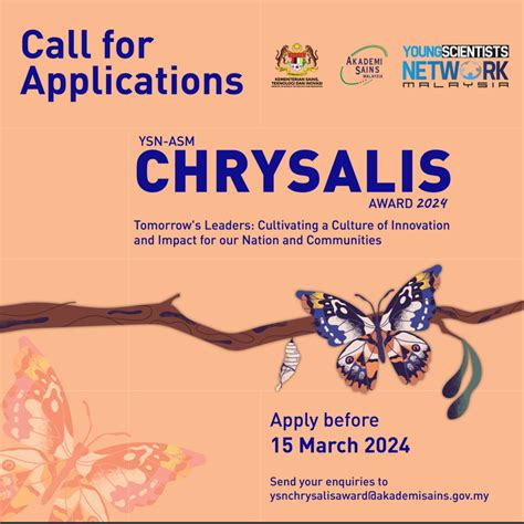 Call for Applications: YSN-ASM Chrysalis Award in Malaysia