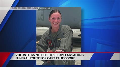 Call for volunteers ahead of Belleville Marine’s funeral