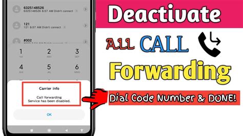Call forwarding deactivate code.  One of the simplest ways to deactivate call forwarding in Ji...