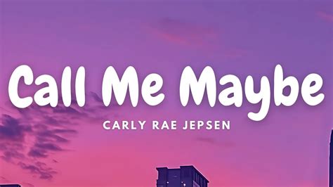 Call me maybe original lyrics.  One accurate version.  It initially served as t...
