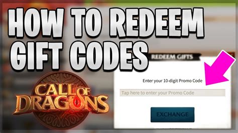 Call of dragons promo code. How can I use a code for Call of Dragons? This is all the information you want in order to redeem a Call of Dragons coupon for February 2024. Start Call of Dragons. Click on your profile icon. Choose settings. Choose Redeem Gifts. Enter the Call of Dragons codes. Choose “Exchange”. Enjoy the benefits! 