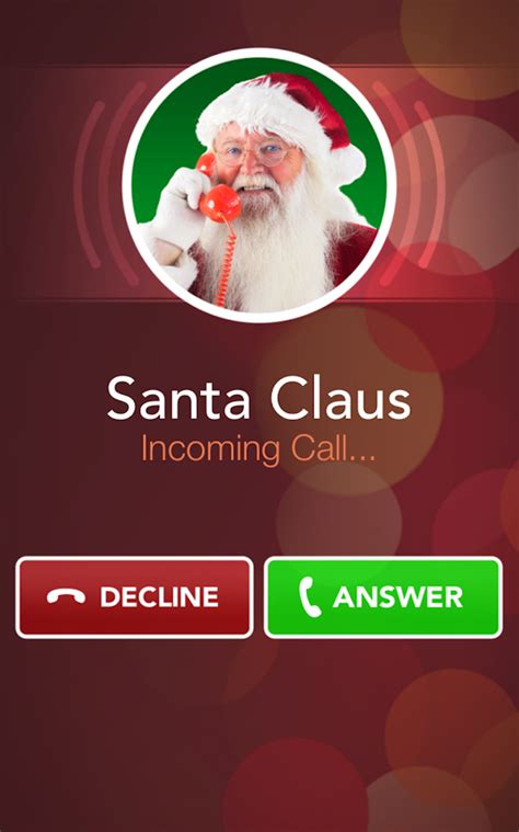 Video Call Santa is a free app that shows a pre-