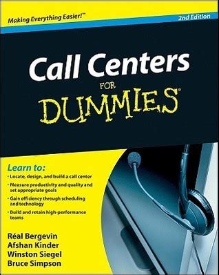 Full Download Call Centers For Dummies By Real Bergevin