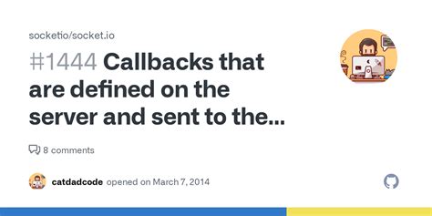 Callbacks sent from the server for client not working