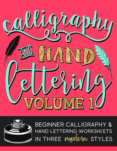 Download Calligraphy  Hand Lettering Volume 1 Beginner Calligraphy  Hand Lettering Worksheets In Five Modern Styles By Papeterie Bleu