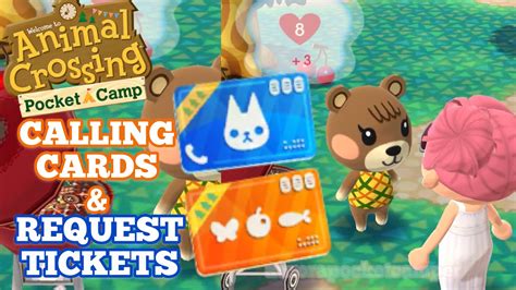 Calling card and request tickets? - Animal Crossing: Pocket Camp …