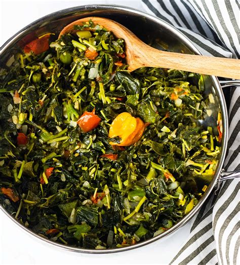 Directions. Add butter to a saute pan with onions, carrots and Scotch bonnet on a medium heat. Saute vegetables for 2 minutes. Add callaloo, all-purpose seasoning and black pepper. Cover and steam .... 