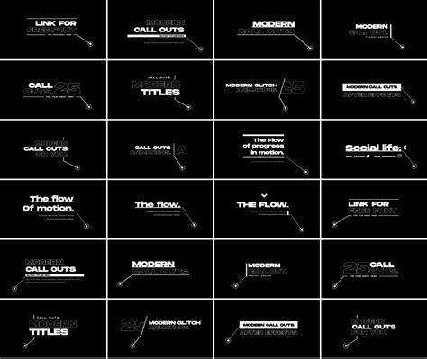 Callout Pack After Effects Templates Motion Array