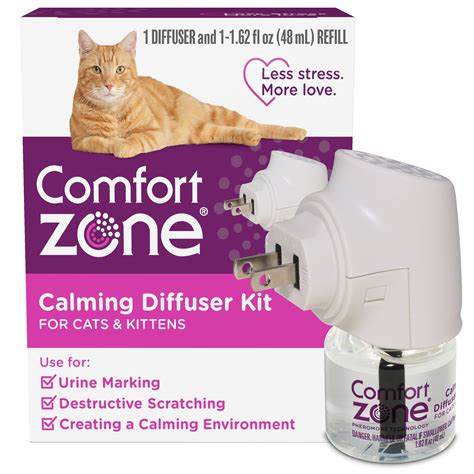 Calming diffuser for cats. WEALLIN 6 Pack Cat Calming Diffuser Refills - Cat Pheromones Calming Diffuser Refill Relieve Anxiety & Stress 6 Month Supply, Cat Pheromone Diffuser Refills (Fits All Common Diffuser Heads) 98. $34.99 $ 34. 99. 1:52 . Comfort Zone Multi-Cat Diffuser: Value Kit (3 Diffusers & 6 Refills) 8,793. 