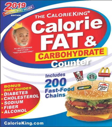 Read Calorieking 2019 Calorie Fat  Carbohydrate Counter By Allan Borushek