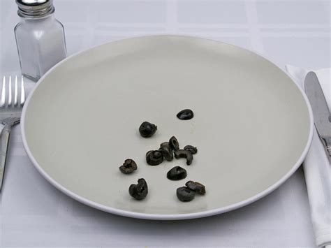 Calories in 0.5 Tbsp(s) of Black Olives - Sliced.