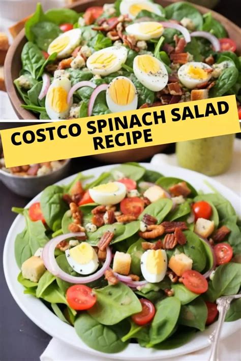 Calories in Costco Spinach Salad (my estimate)(1/2 dressing)