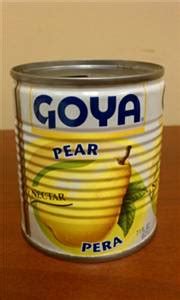 Calories in Goya Pear & Passion Fruit Nectar CalorieKing