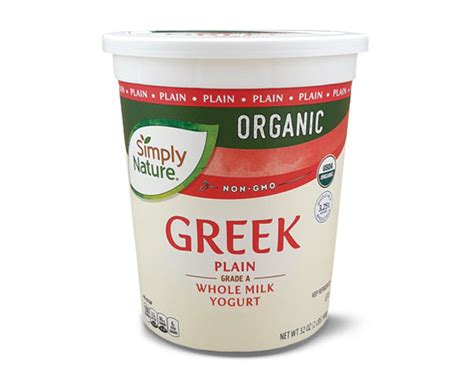 Calories in Greek Yogurt, Plain Whole Milk from Simply Nature …