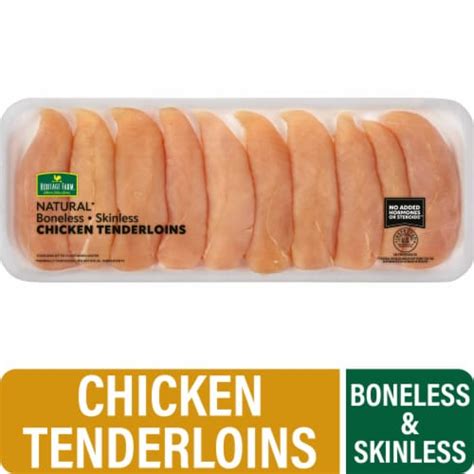 Calories in Heritage Farm Chicken Tenderloin, Boneless Skinless