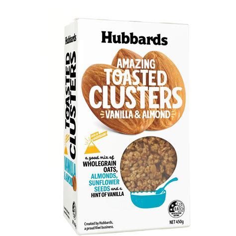 Calories in Hubbards Vanilla & Almond Toasted Clusters