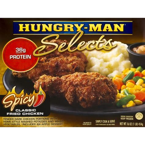 Calories in Hungry-Man Spicy Classic Fried Chicken and