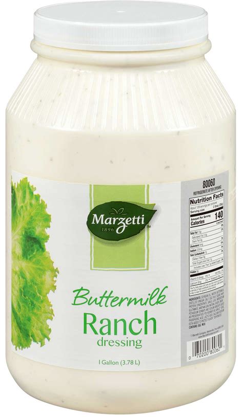 Calories in Marzetti Buttermilk Ranch Dressing CalorieKing