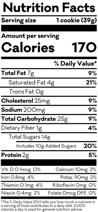 Calories in Oatmeal Cookies (with Raisins) and Nutrition Facts