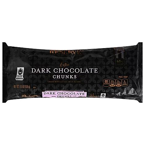 Calories in Signature Reserve Dark Chocolate Chunks