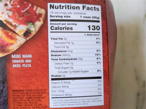 Calories in Stonefire Naan Dippers and Nutrition Facts