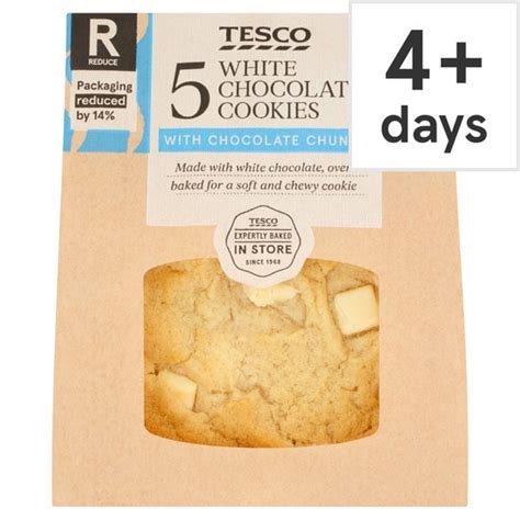 Calories in Tesco White Chocolate Cookies CalorieKing (United …