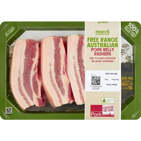 Calories in Woolworths Pork Rashers - Nutritional Information