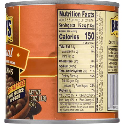 Calories in a baked beans. Jan 4, 2024 · There are 150 calories in 1/2 cup of Van Camp's Original Baked Beans.: Calorie breakdown: 3% fat, 81% carbs, 16% protein. 