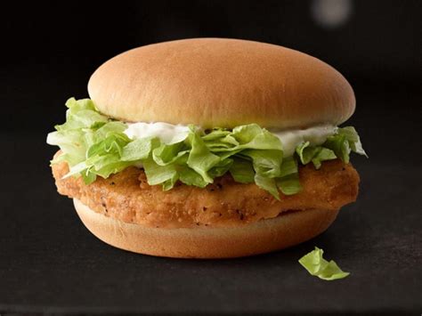 Nutritional Summary: There are 160 calories in 1 serving of McDonald's McChicken (No Bun). Calorie Breakdown: 50% fat, 27% carbs, 22% prot.. 